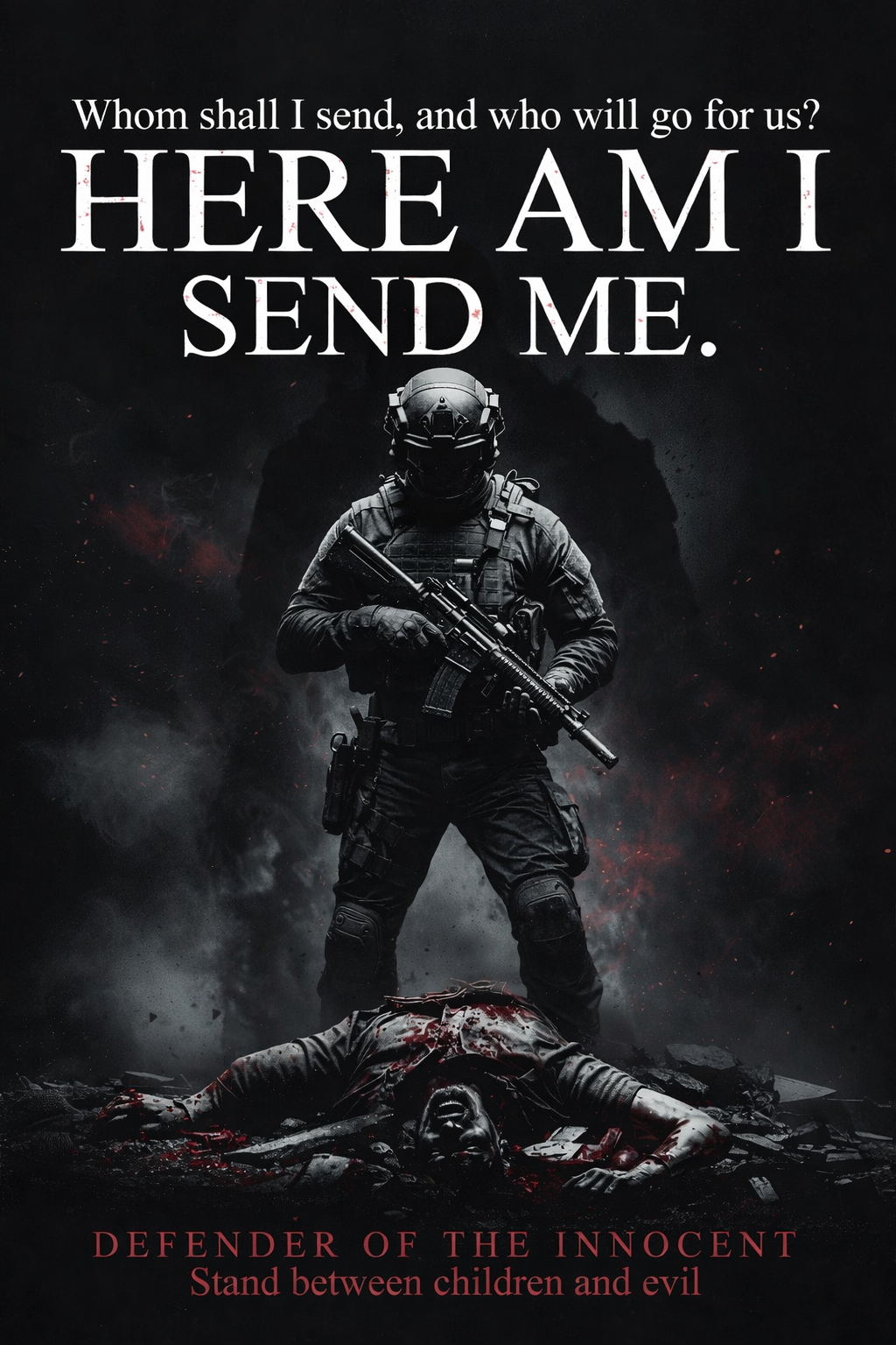 HERE AM I – Defender of the Innocent